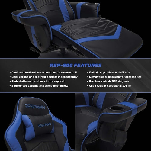 900 Gaming Recliner - Video Games Console Recliner Chair, Computer.