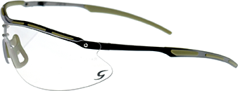 Radians CSB101 Ballistic Rated Shooting Glasses Metal Amber.