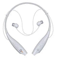Color: White - Bluetooth Magnetic headphones with phone answer function.