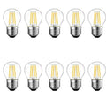 10X LED Edison Filament Light Bulbs Golden G45 Dimmable E27 E14 4W 8W 12W 220V 2700K 6000K 360 Degree Energy Lamps 250402.