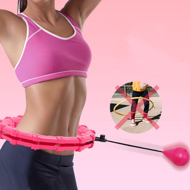 Color: Massage red 3pcs - Detachable Knot Abdominal Exercise Weight Loss Without Falling Waist Trainer.