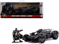 2017 Batmobile with Diecast Batman Figurine "Justice League" (2017) Movie "DC Comics" "Hollywood Rides" Series 1/32 Diecast Model Car by Jada.