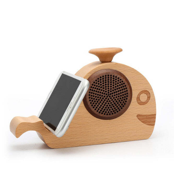 WOODSY GOODSY 2 IN 1 Bluetooth Speaker And Cell Phone Stand.