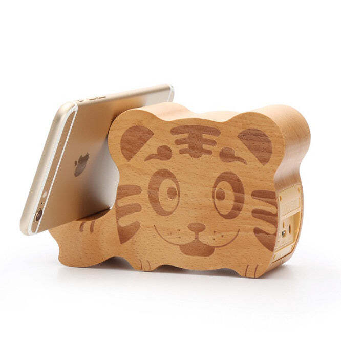 WOODSY GOODSY 2 IN 1 Bluetooth Speaker And Cell Phone Stand.