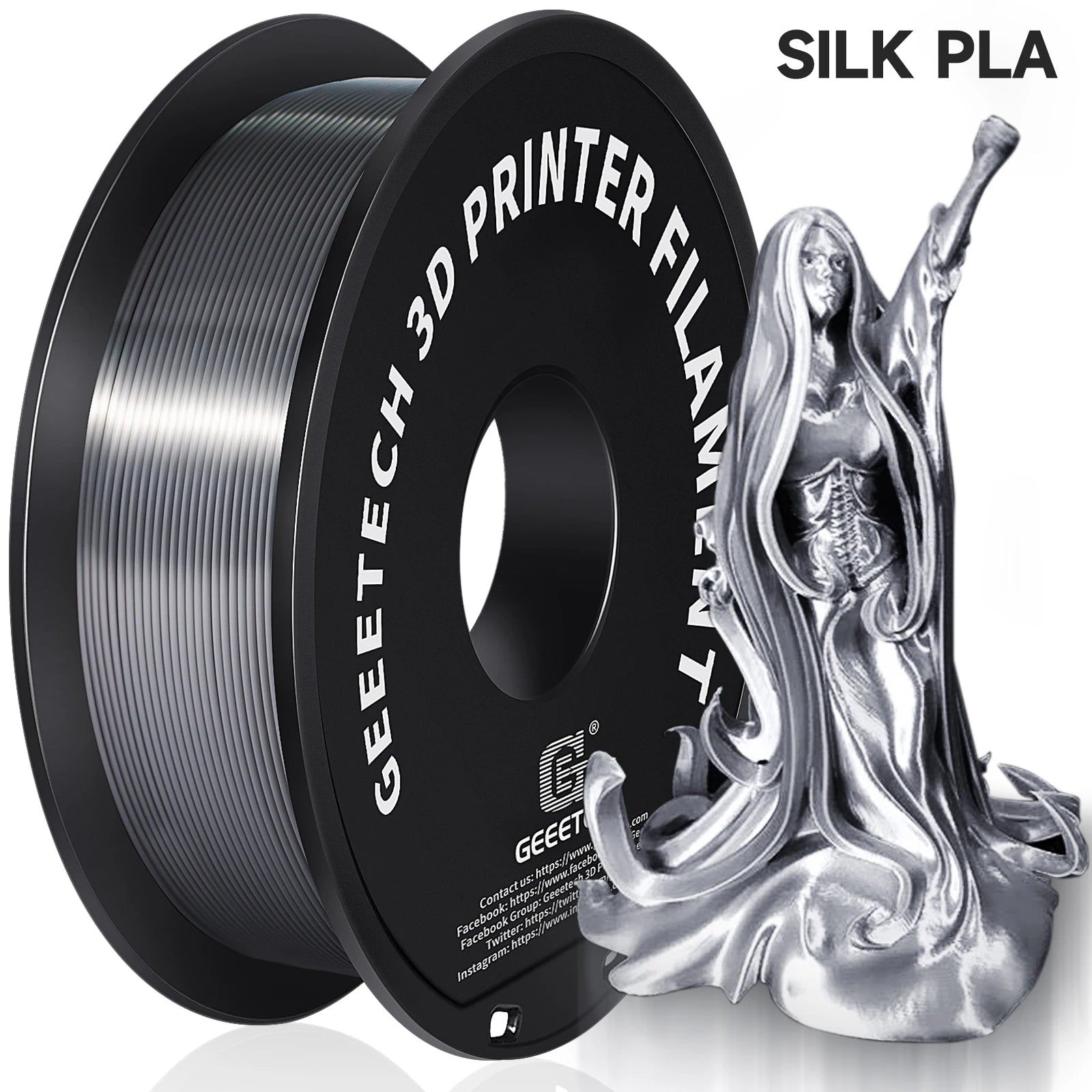 GEEETECH Silk PLA 3d Filament Wire 1kg 1.75mm