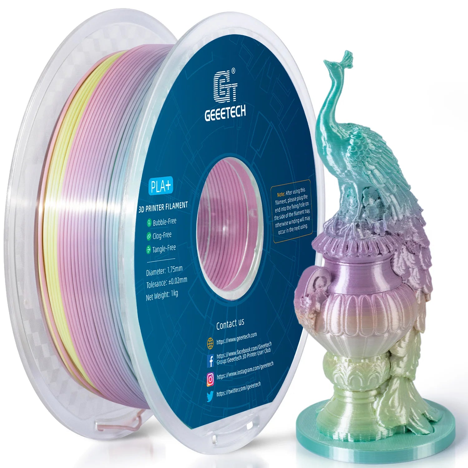 GEEETECH Silk PLA 3d Filament Wire 1kg 1.75mm