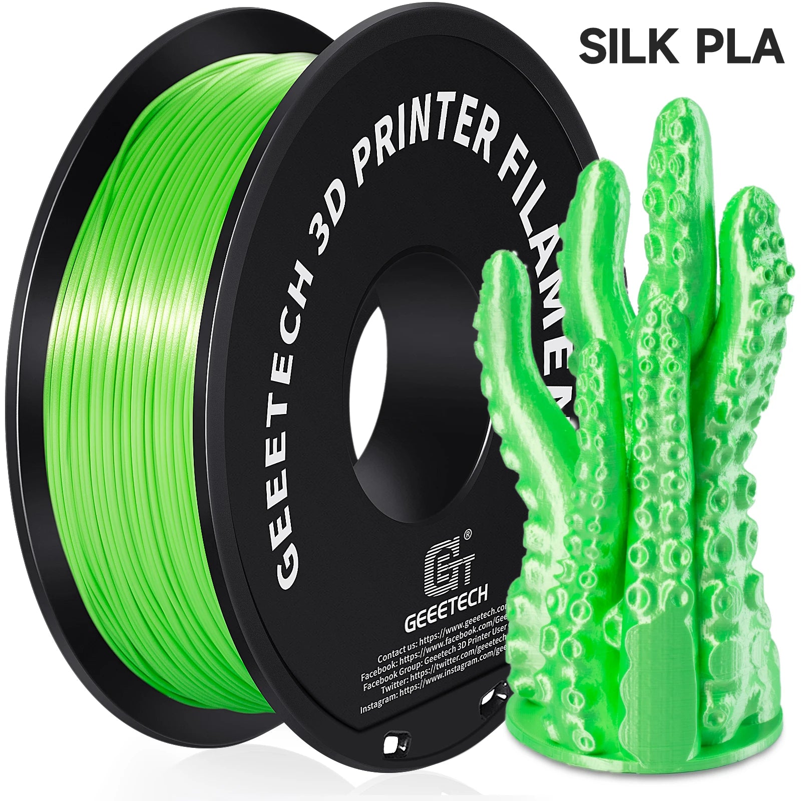 GEEETECH Silk PLA 3d Filament Wire 1kg 1.75mm.