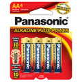 Panasonic Alkaline Size "AA" Plus Power (4-Pack).