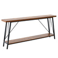 Narrow Console Sofa Table, 70.9 inch Behind Couch Table.