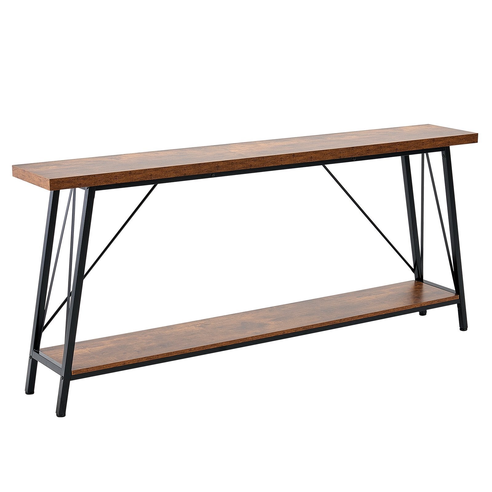 Narrow Console Sofa Table, 70.9 inch Behind Couch Table.