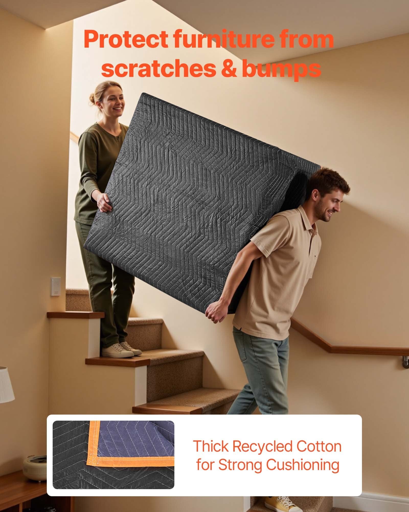 Moving Blankets 6 Pcs, 72 x 40 in.
