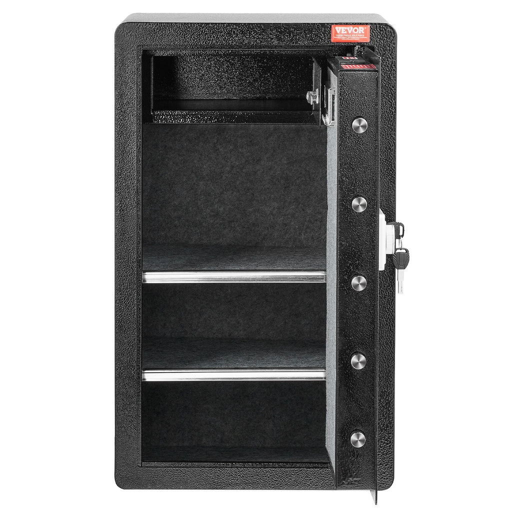 Single Door 4.0 cu.ft Safe Box with Key Lock & Password.
