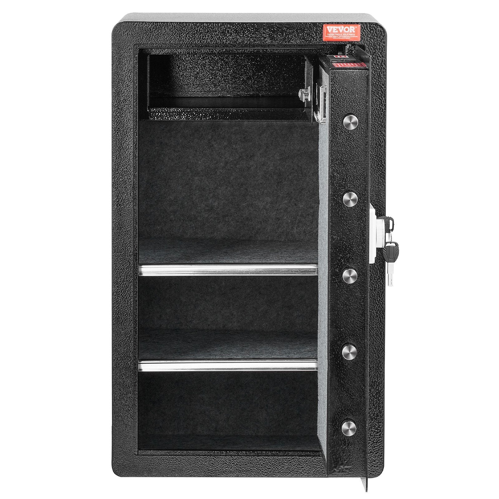 Single Door 4.0 cu.ft Safe Box with Key Lock & Password.