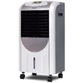 Portable Air Cooler Fan with Heater and Humidifier Function - Color: Gray.