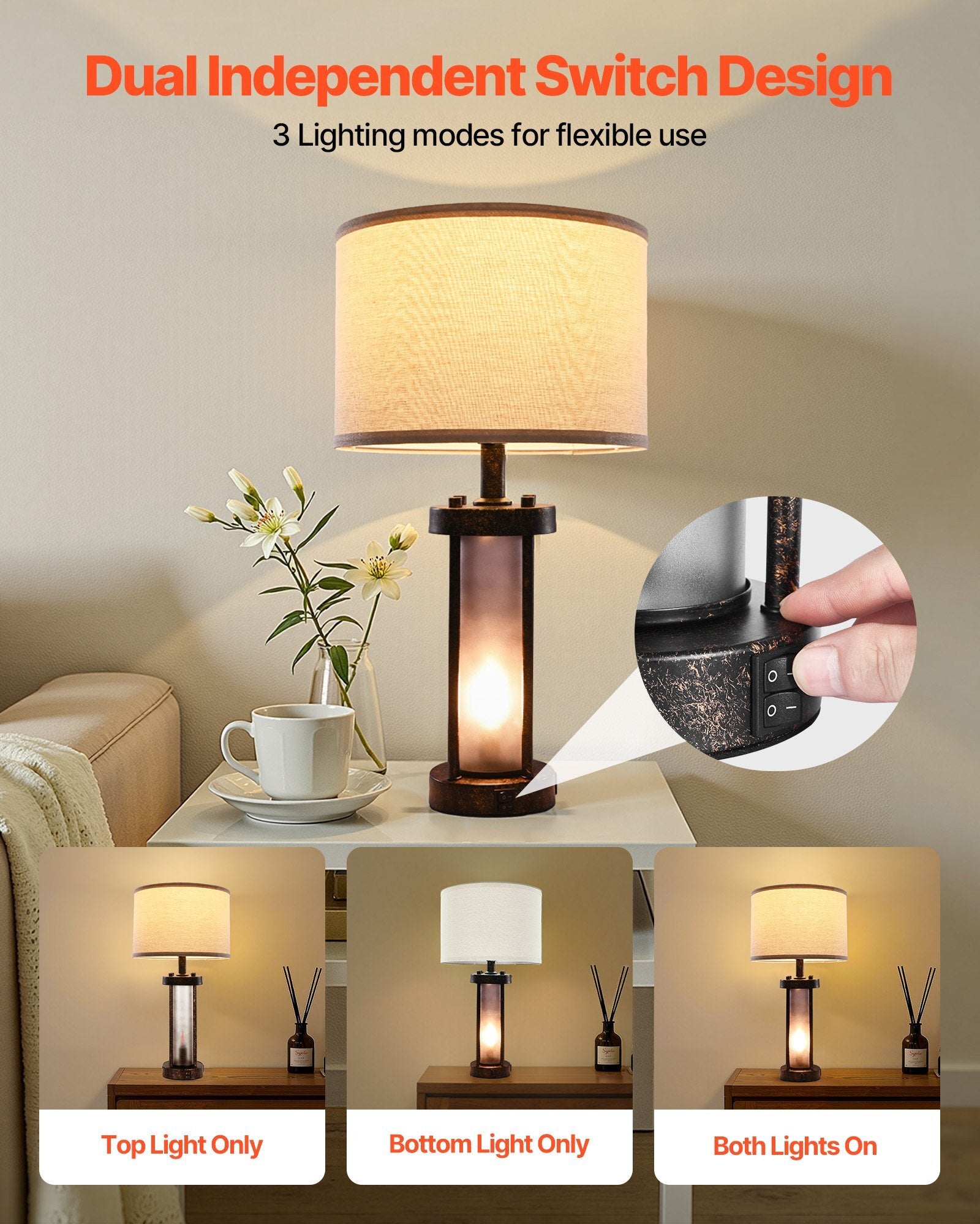Table Lamps Set of 2.