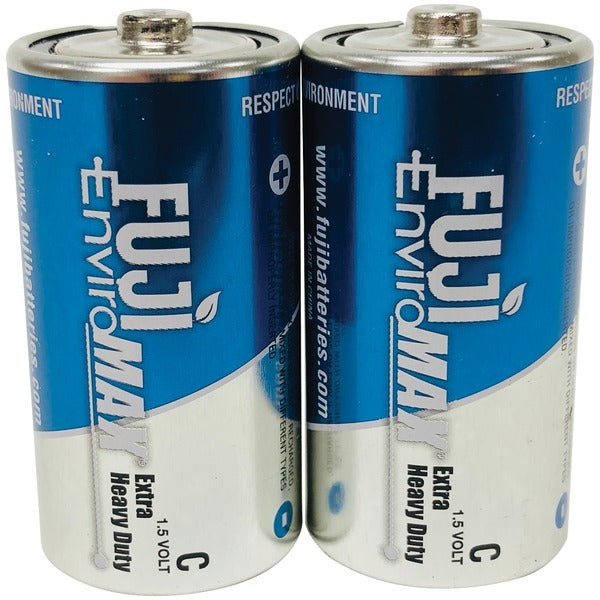 FUJI ENVIROMAX 3200BP2 EnviroMax C Extra Heavy-Duty Batteries, 2 pk.