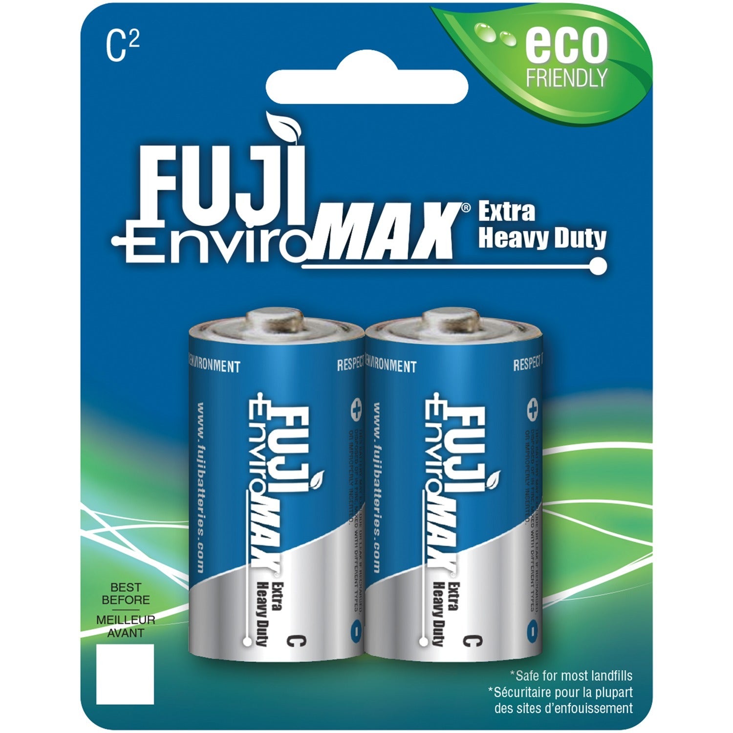 FUJI ENVIROMAX 3200BP2 EnviroMax C Extra Heavy-Duty Batteries, 2 pk.