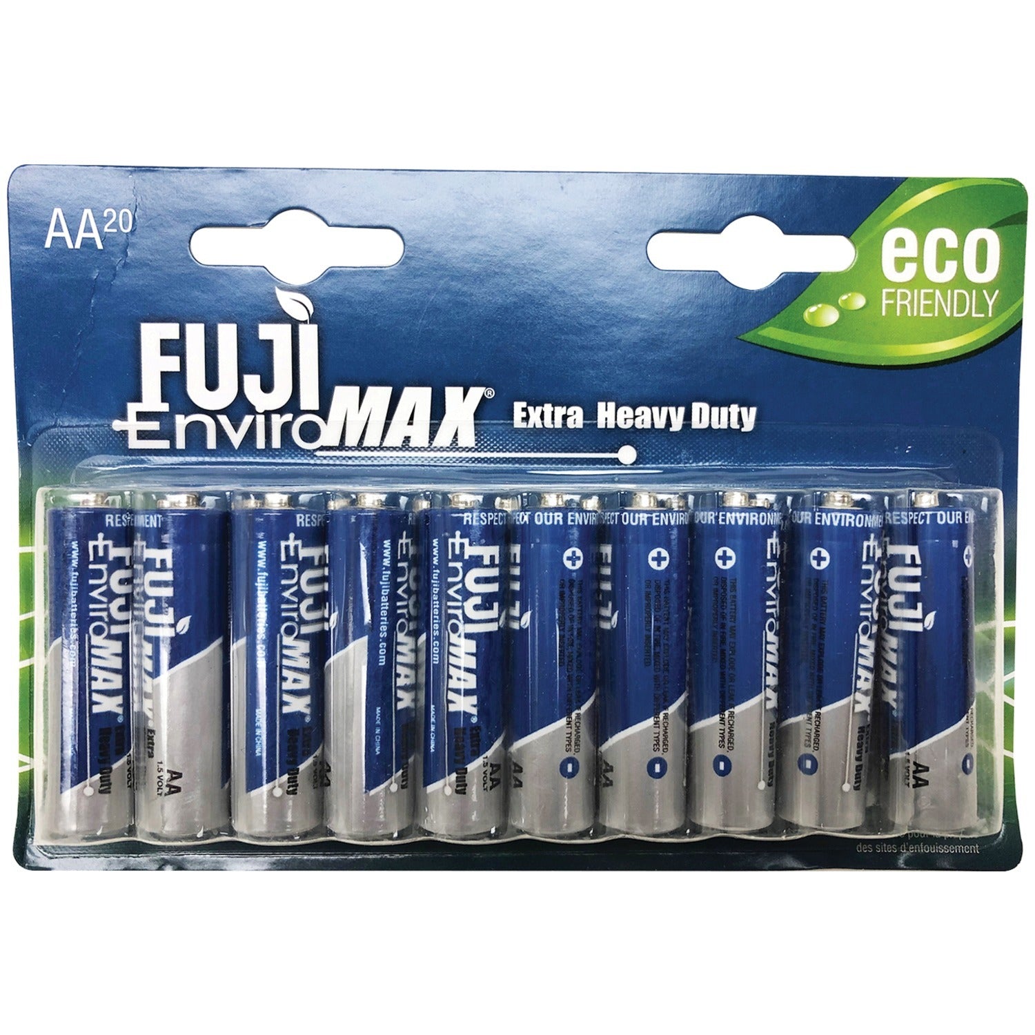 FUJI ENVIROMAX 3300BP20 EnviroMax AA Extra Heavy-Duty Batteries (20 pk).