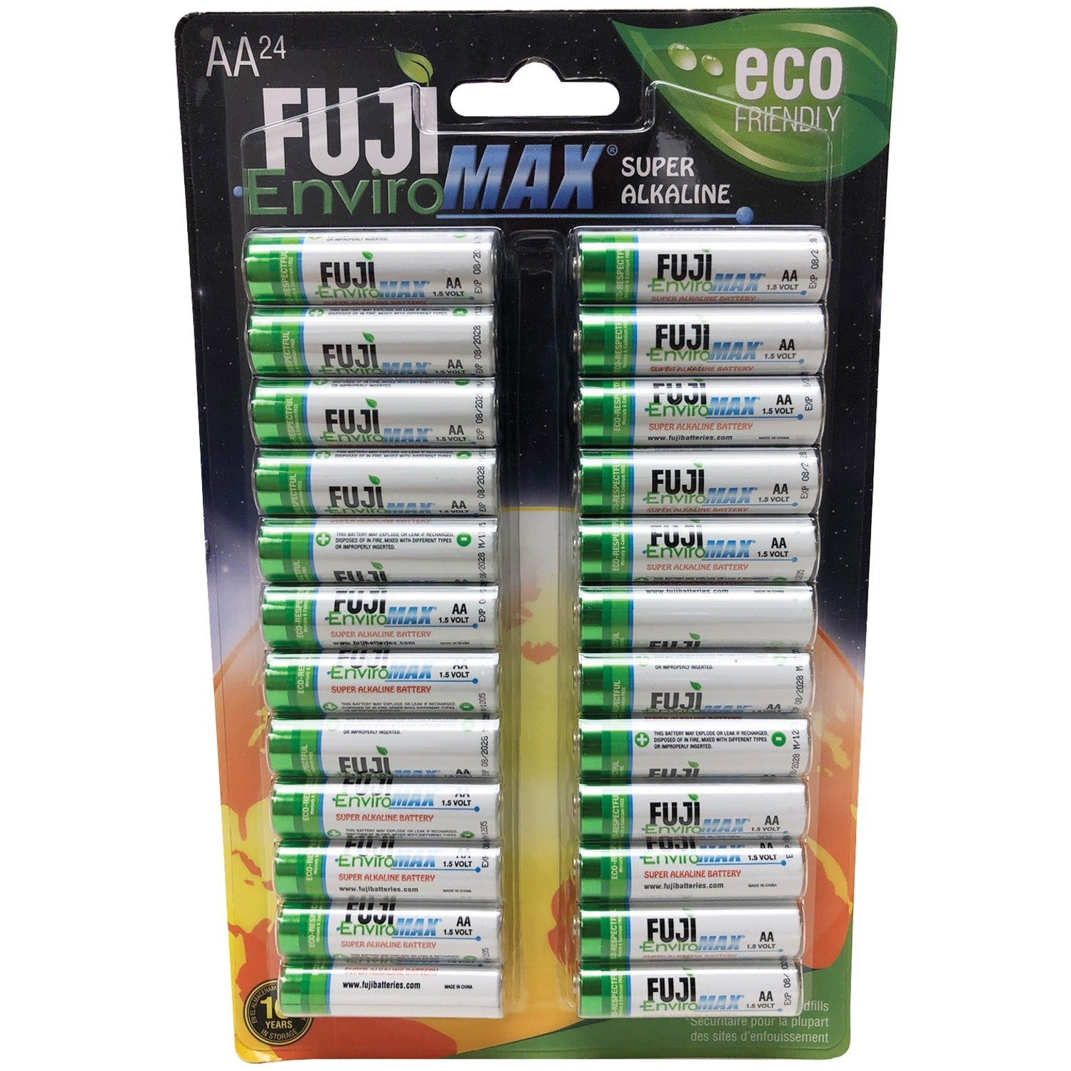 FUJI ENVIROMAX 4300BP24 EnviroMax AA Super Alkaline Batteries (24 pack).