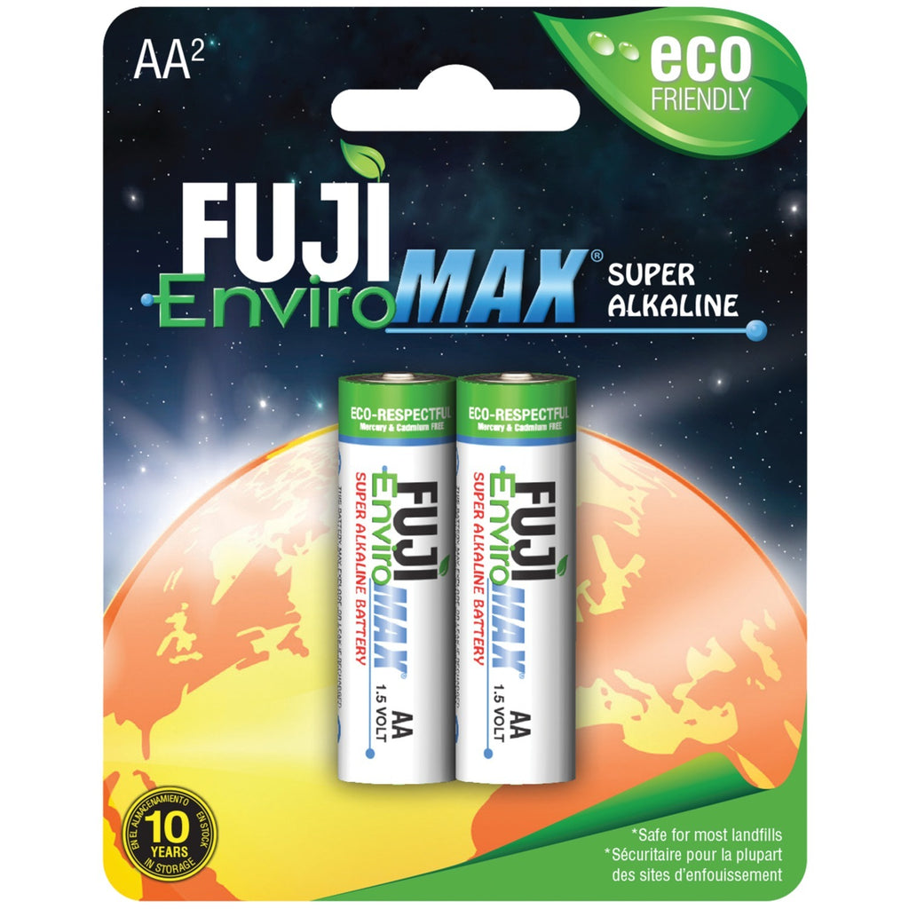 FUJI ENVIROMAX 4300BP2 EnviroMax AA Super Alkaline Batteries (2 pack).