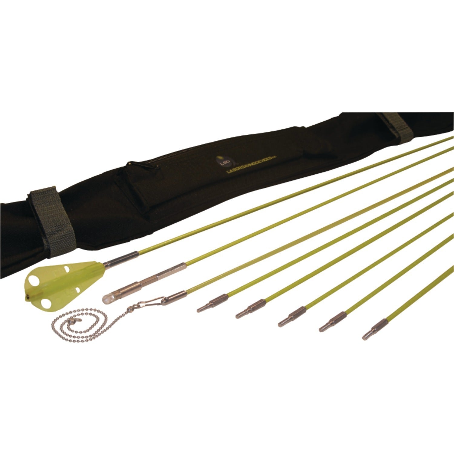 Labor Saving Devices 81-600 Creep-Zit Compact Threaded Connector Wire Running Rod Kit, 24ft.