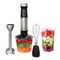 MegaChef 4 in 1 Multipurpose Immersion Hand Blender With Speed Control and Accessories.