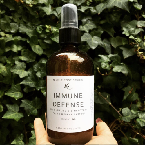 Immune Defense Organic All Purpose Disinfectant Spray.