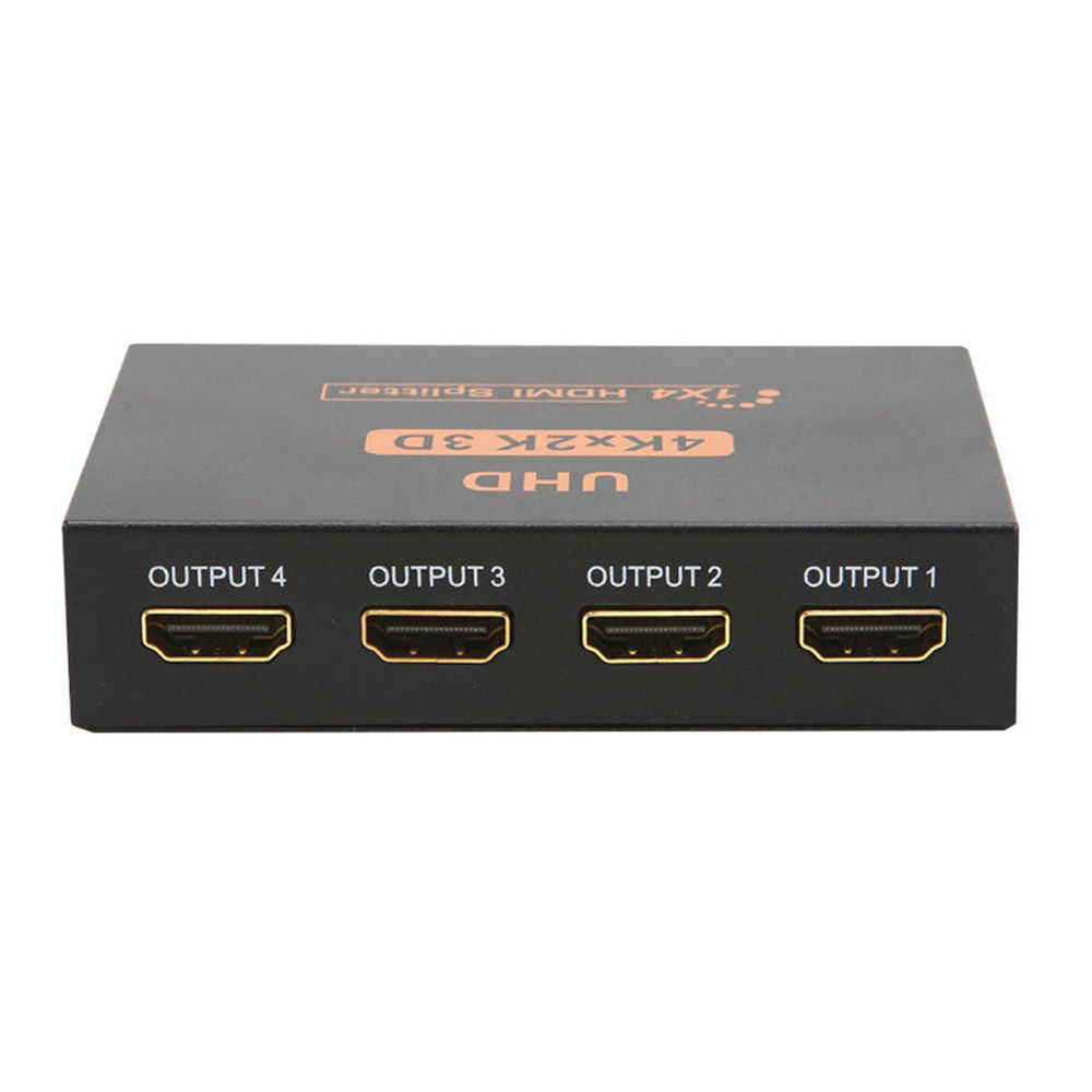 Ultra HD 4K 4 Port HDMI Splitter 1x4 Repeater Amplifier 1080P 3D Hub 1 In 4 Out AU plug.