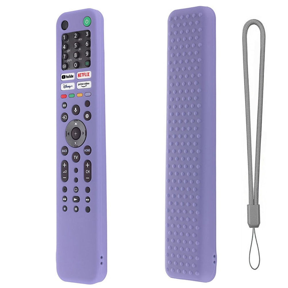 Silicone Protective Sleeve Shockproof Case Cover Compatible For Sony Rmf Tx520p Tx520e Tx520b Tx520t 4k8k Tv Remote Control black suit.