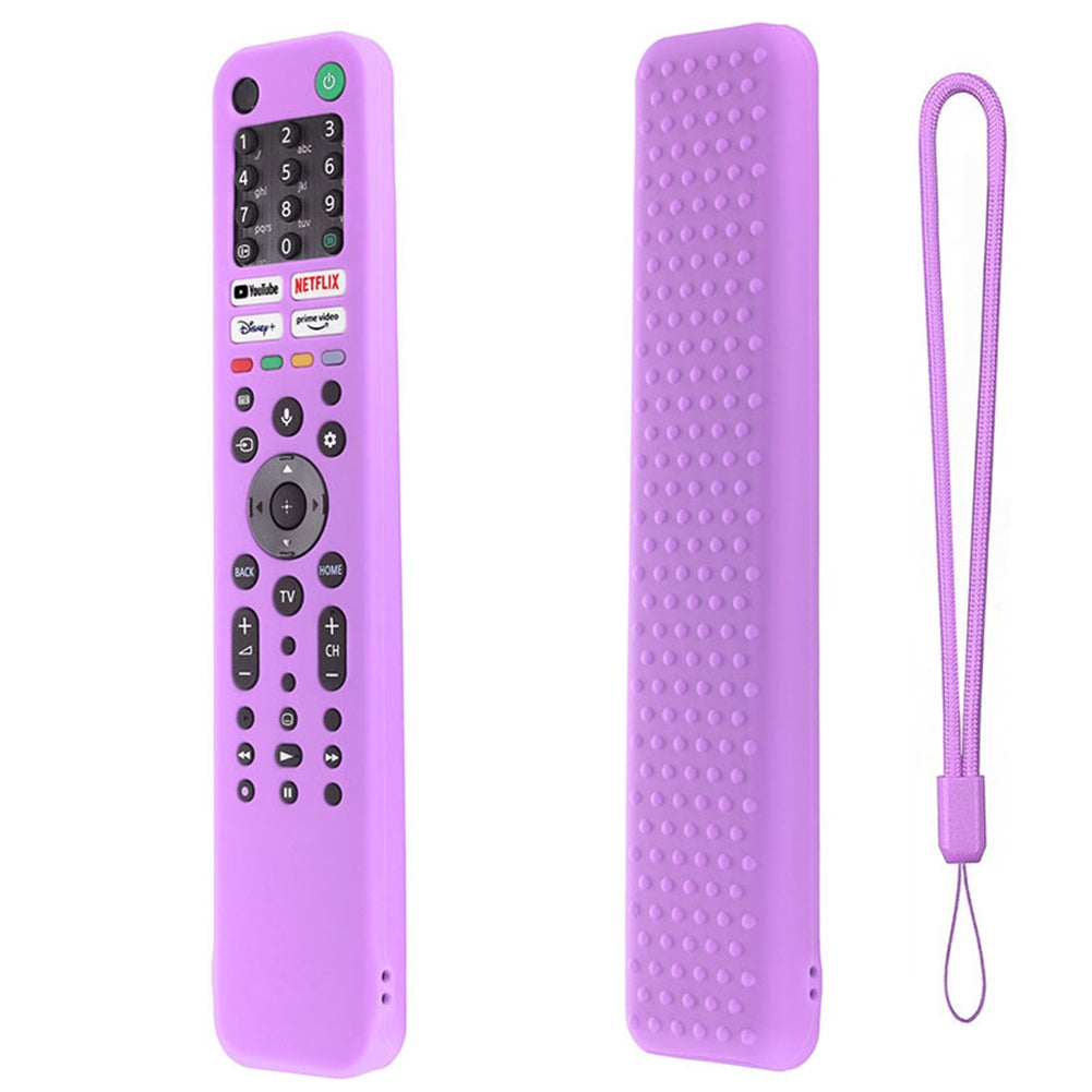 Silicone Protective Sleeve Shockproof Case Cover Compatible For Sony Rmf Tx520p Tx520e Tx520b Tx520t 4k8k Tv Remote Control black suit.