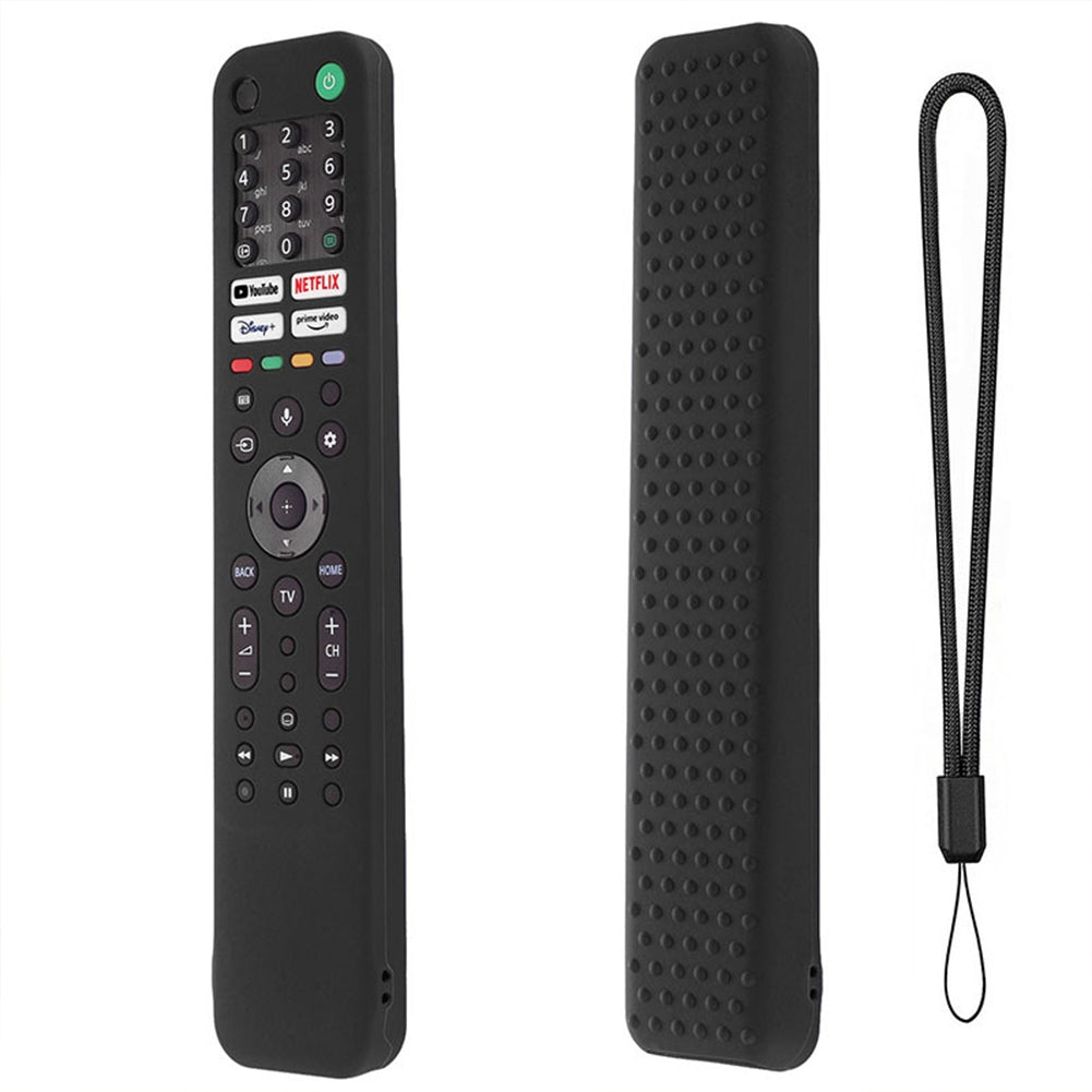 Silicone Protective Sleeve Shockproof Case Cover Compatible For Sony Rmf Tx520p Tx520e Tx520b Tx520t 4k8k Tv Remote Control black suit.