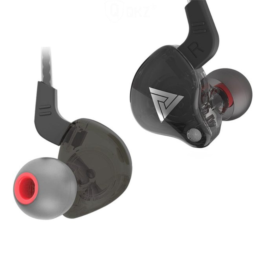 Hi-fi Sports Headphones 3.5mm In-ear Earphone Qkz Ak6 Copper Driver Black.