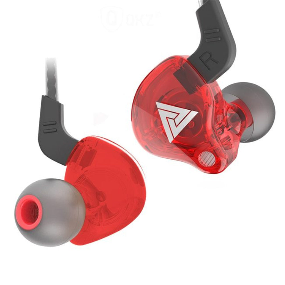 Hi-fi Sports Headphones 3.5mm In-ear Earphone Qkz Ak6 Copper Driver Black.