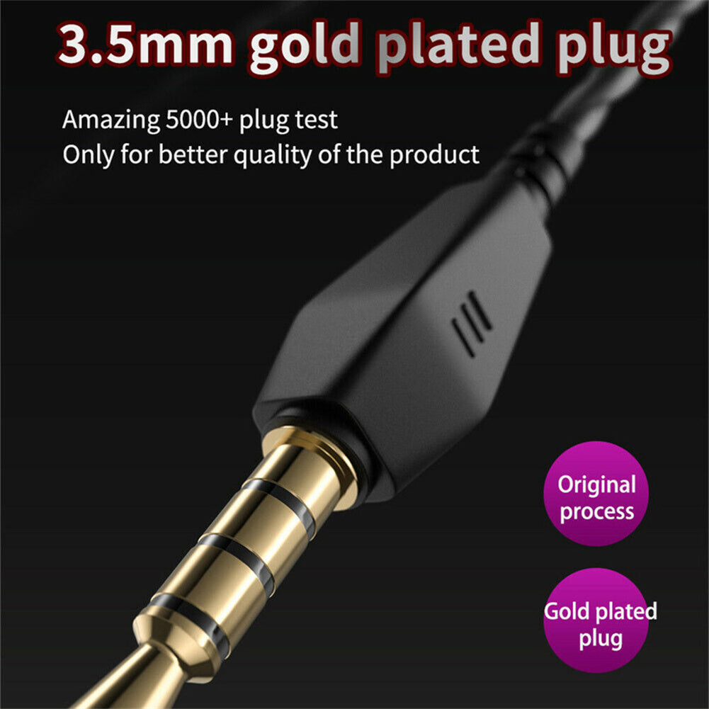 Hi-fi Sports Headphones 3.5mm In-ear Earphone Qkz Ak6 Copper Driver Black.
