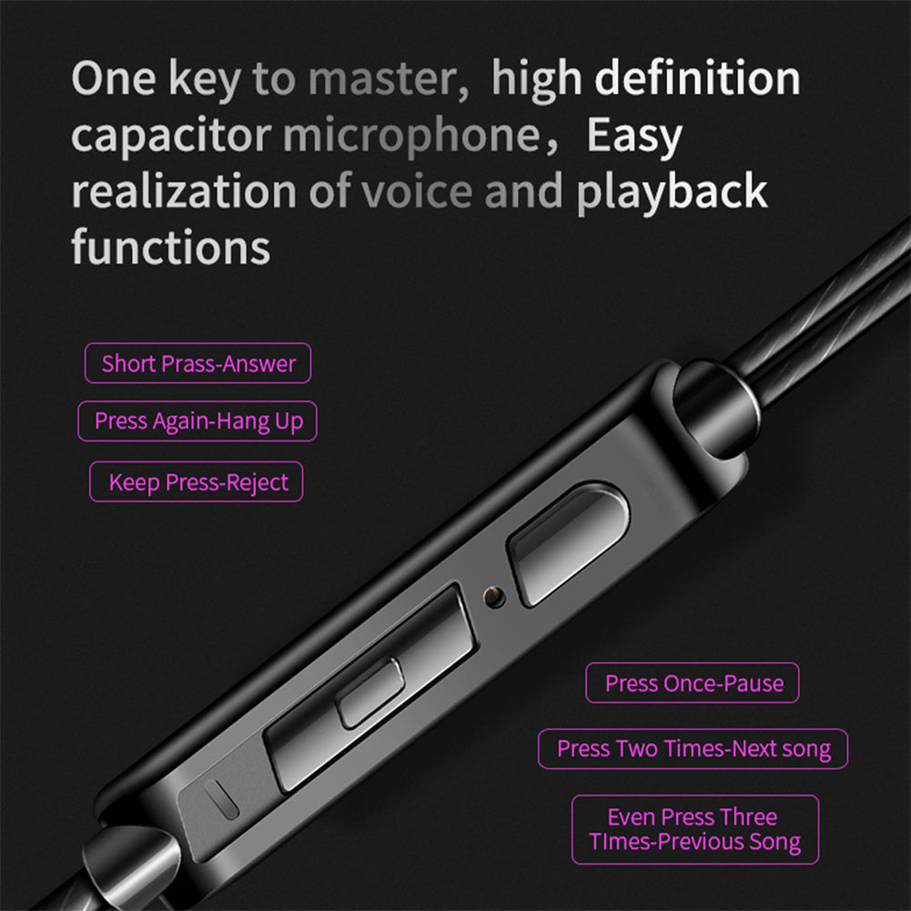 Hi-fi Sports Headphones 3.5mm In-ear Earphone Qkz Ak6 Copper Driver Black.