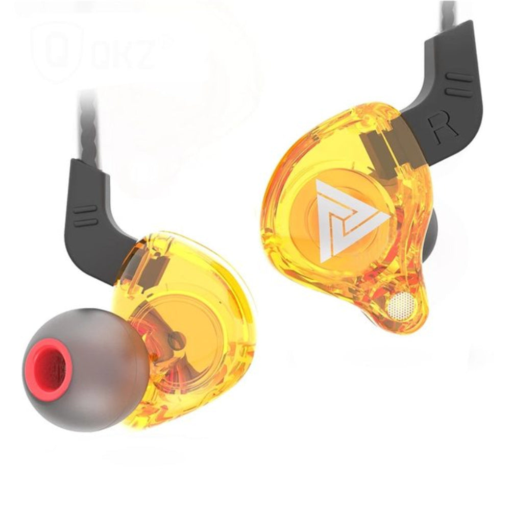 Hi-fi Sports Headphones 3.5mm In-ear Earphone Qkz Ak6 Copper Driver Black.