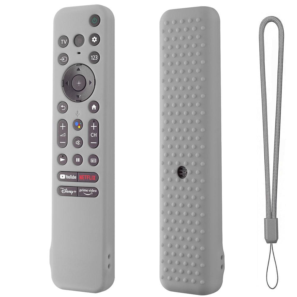 Remote Control Case Compatible For Sony Smart Tv 2022 QD-OLED RMFTX800 900 Silicone Protective Cover grey.