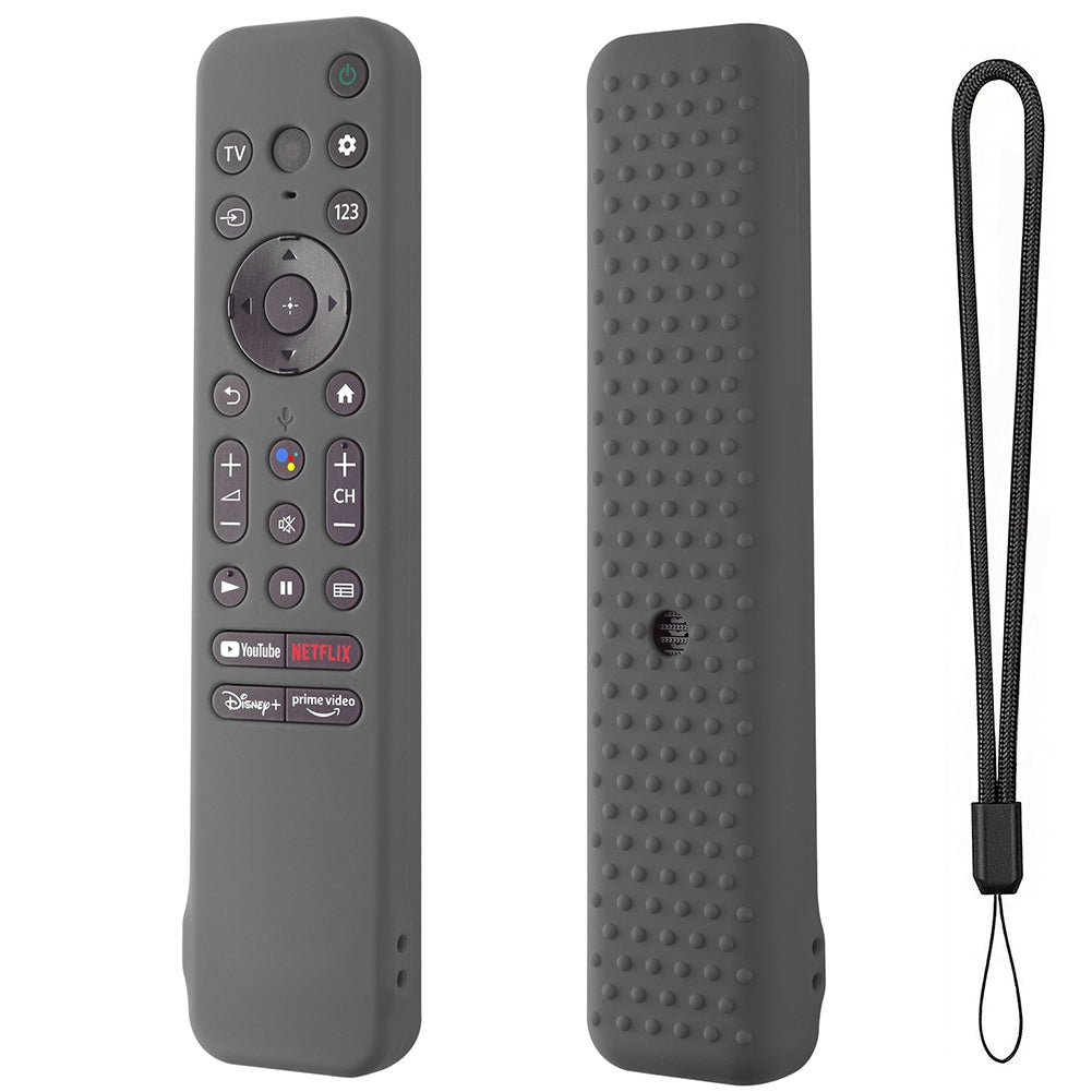 Remote Control Case Compatible For Sony Smart Tv 2022 QD-OLED RMFTX800 900 Silicone Protective Cover grey.