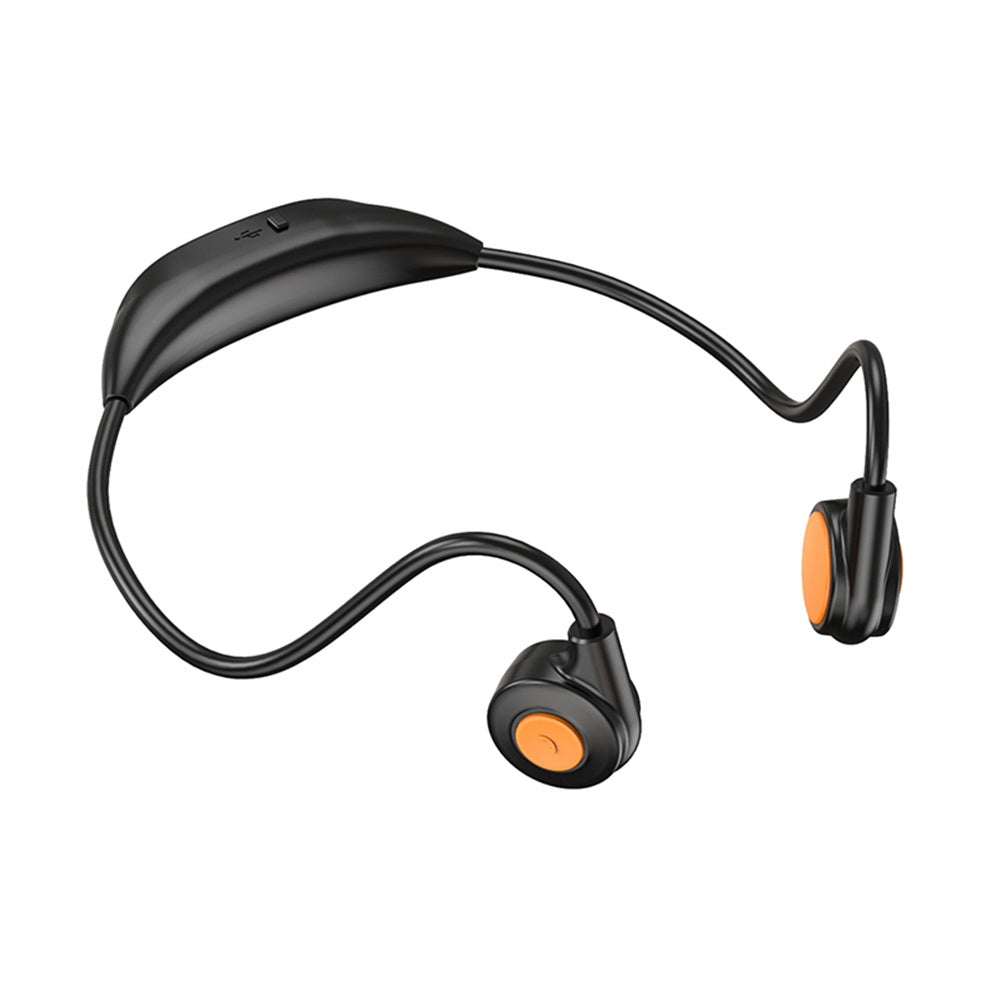 M2 Bone Conduction Headphones Sports Wireless Earphones With Built-in Mic For Running Cycling Hiking Driving black.