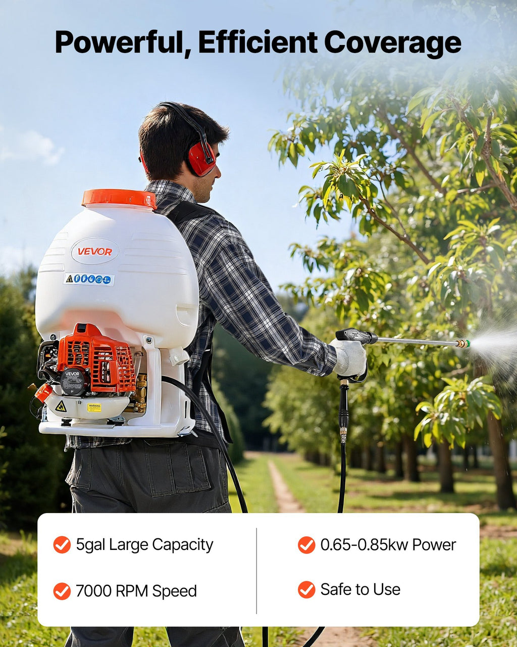 Gas Powered Backpack Sprayer.