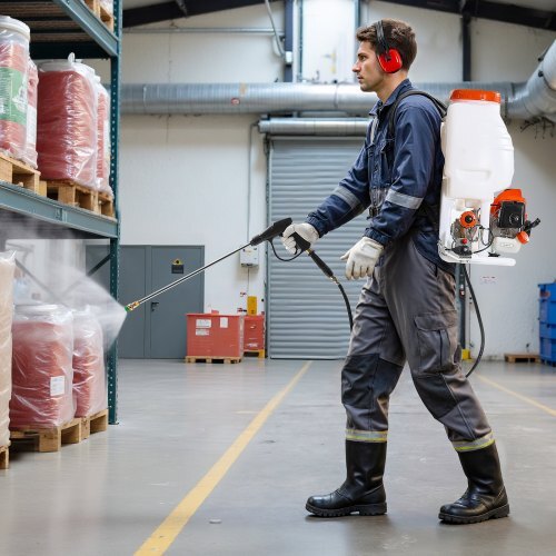 Gas Powered Backpack Sprayer.