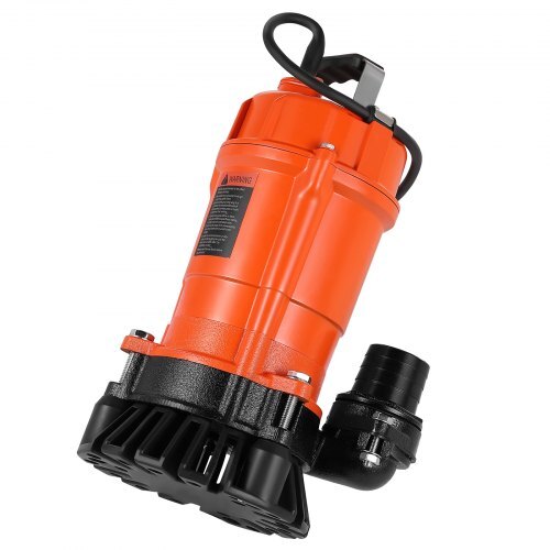 1/2 HP Submersible Trash Pump, 2000 GPH, 120V Cast Iron Submersible Sump Sewage Pump.