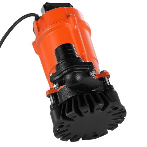 1/2 HP Submersible Trash Pump, 2000 GPH, 120V Cast Iron Submersible Sump Sewage Pump.