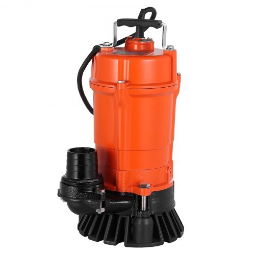 1/2 HP Submersible Trash Pump, 2000 GPH, 120V Cast Iron Submersible Sump Sewage Pump.