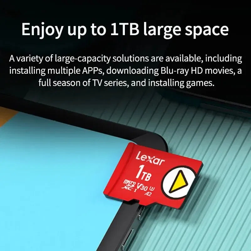 Capacity: 128GB - Lexar Newest Carte SD Nintendo Switch Game Special Purpose Storage Cards 1TB 512GB 256GB 128GB UHS-I V30 A2 SDXC Micro SD Card.