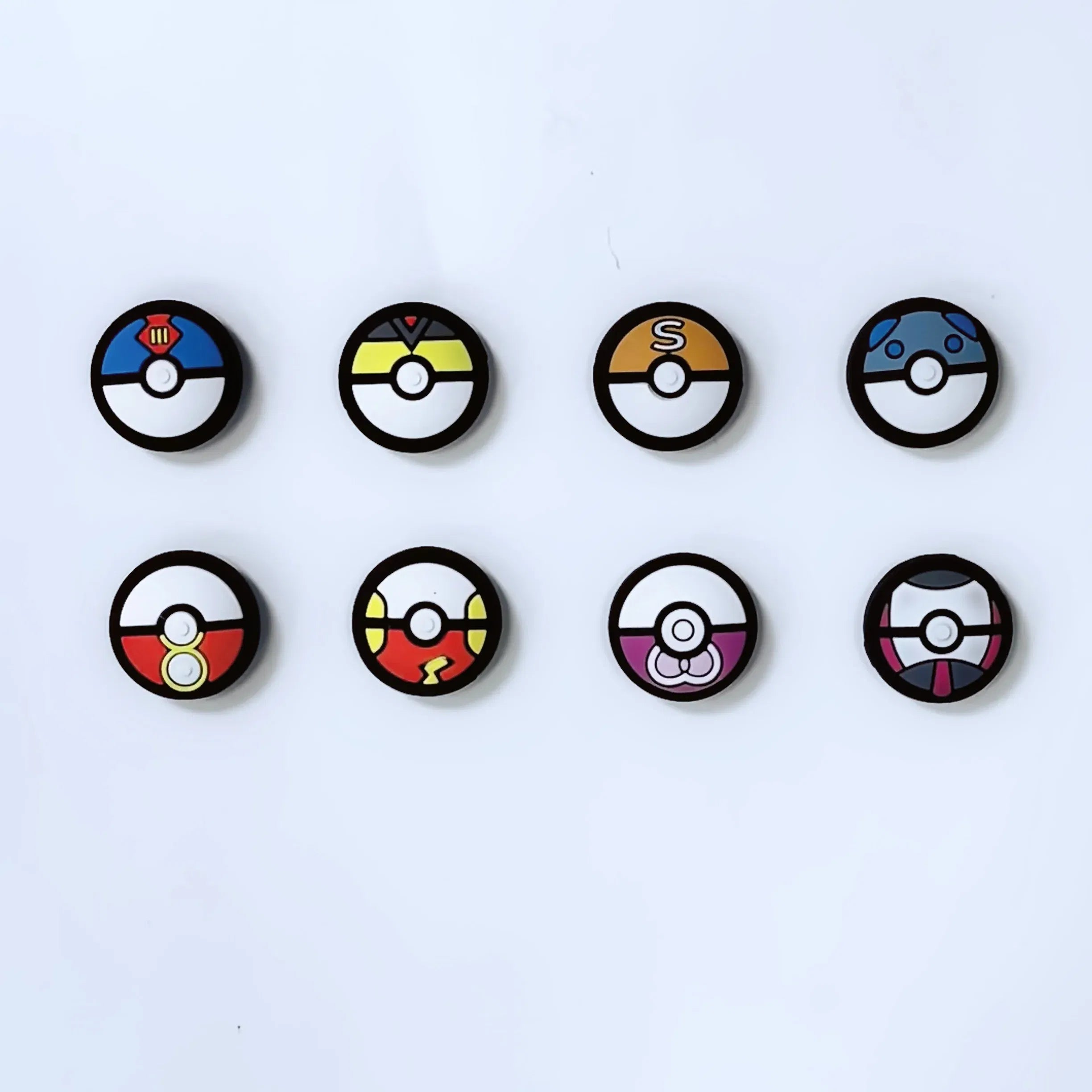 Color: Blue - 8pcs Cartoon Silicone Analog Thumb Grip Caps Compatible with Nintendo Switch OLED/Switch Lite/Switch Joystick Protective Cover.