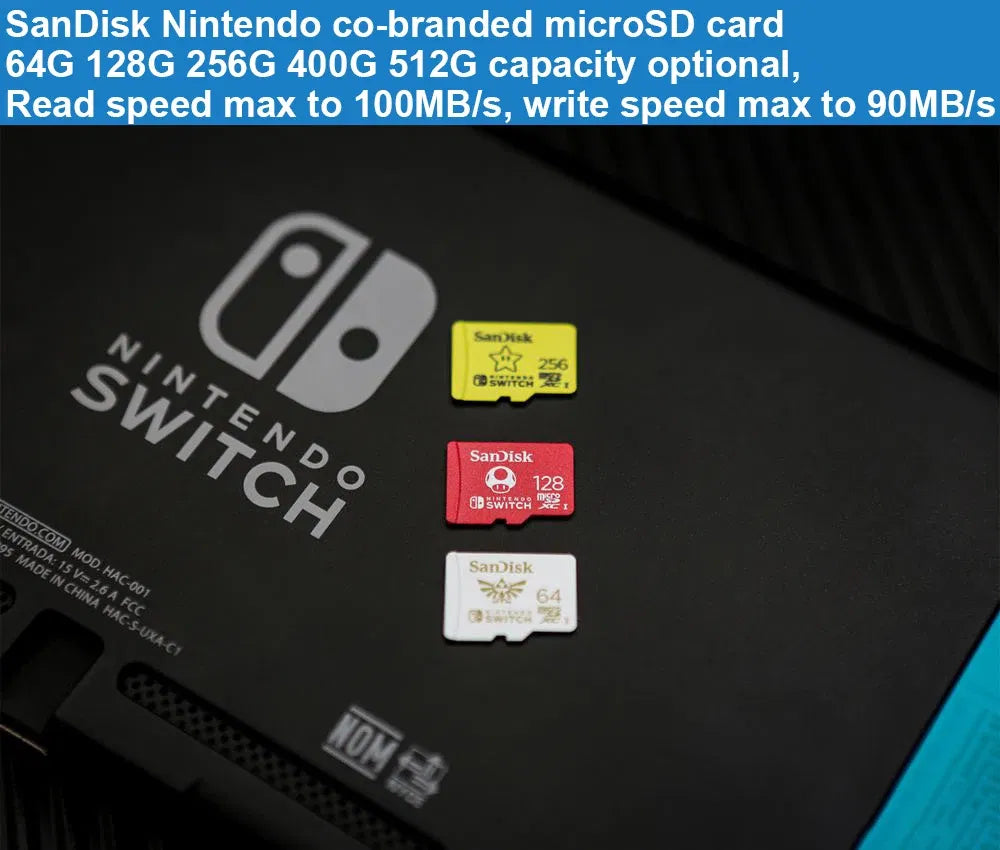 Capacity: 256GB - SanDisk Micro SD Memory Card 100% Original C10 U1 U3 4K HD Trans Flash Cards for Camera GoPro DJI Nintendo Switch MicroSDXC Card.