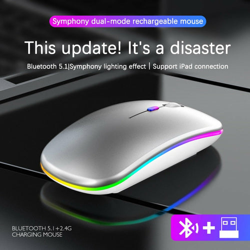RGB Wireless Bluetooth Mouse.