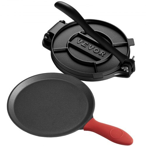 Tortilla Press, 10 Inch Cast Iron Tortilla and Roti Maker.