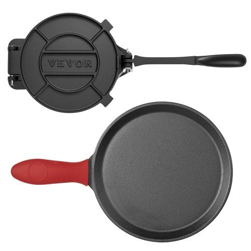 Tortilla Press, 10 Inch Cast Iron Tortilla and Roti Maker.